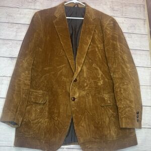 Vtg 911 Collection L/XL Corduroy Blazer Suit Jacket Sport‎ Coat See Measurements